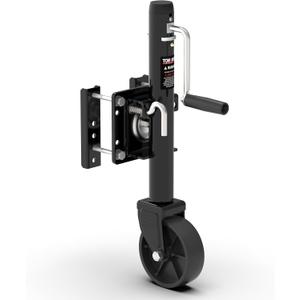 1200 lbs Trailer Jack with Wheel, 10" Lift, Bolt On Tongue Jack for RV, Boat, Trailer and More