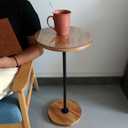 Round Side Table - Ideal for Small Spaces, Next to Sofa or Bed, Plant Stand or Drink Table Outdoors
