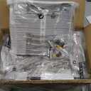 ASGYISA 8-Lights Semi Flush Mount Ceiling Light Fixture Modern Metal Black Sputnik Chandeliers with E26 Bulb Base Close to Ceiling Light for Kitchen Dining Room Living Room Hallway Bedroom