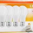 RG6 Coaxial Cable with F Type Connector, 75 OHM, Black (25FT) And Sylvania 60 WT SMT A19 LED Bulb 4pk