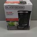 BLACK+DECKER 12-Cup Digital Coffee Maker, Programmable, Washable Basket Filter, Sneak-A-Cup, Auto Brew, Water Window, Keep Hot Plate, Black