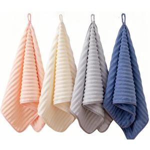 4PCS Microfiber Hand Towels for Bathroom Christmas Decorations Quick Dry Small Towel Set Bathroom Kitchen 14 x29.6inch