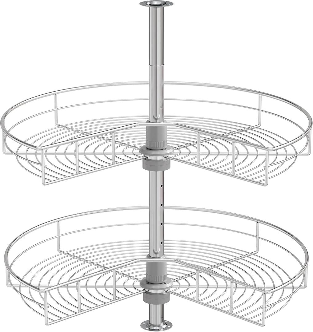 24" Corner Cabinet Lazy Susan,33Lbs Load Capacity for Organization