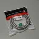 Refrigerator Ice Maker Water Line,5ft Stainless Steel Braided "by" Ice Maker Hose Burst Proof Water Supply Line,Food grade PVC Inner Tube Fit to ALL Refrigerator Ice Maker