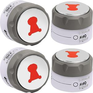 NOVINO Grill Knobs for Weber Summit,4-Pack 91538 Lighted Control Grill Knobs for Weber Summit 2012+ 400/600 Series E-470 670, S-460 470 660 670