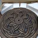 UBP18181-BR 18-Inch Cast Stone Umbrella Base, Made from Rust Free Composite Materials, Bronze Powder Coated Finish