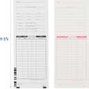 E79-200PCS Time Cards for Employees, 2 Sided Time Sheets, 3-3/8" x 9", Universal Payroll/Job Time Cards for 7000E/7500EBlack/Red