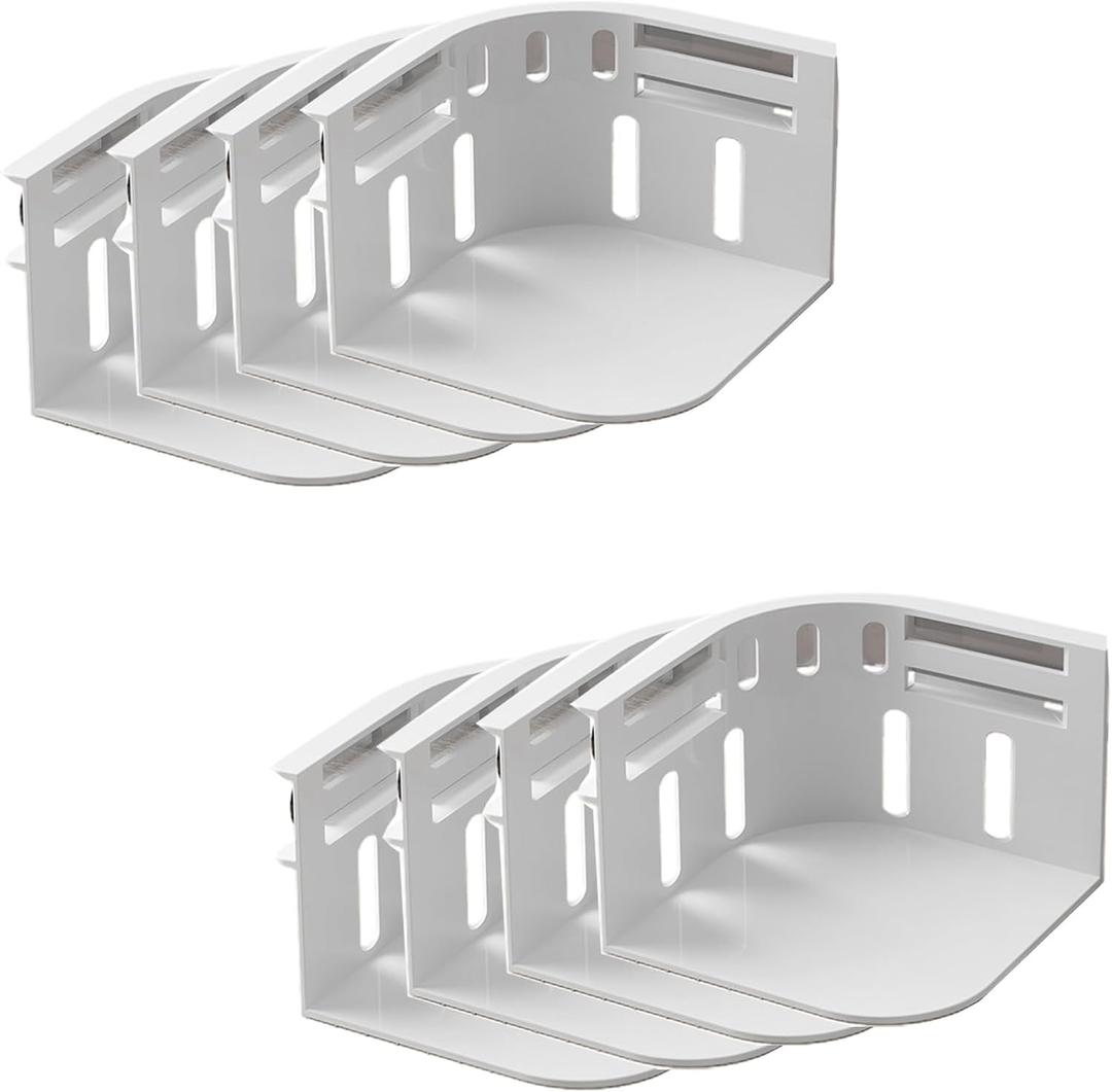 Bed Sheet Holder Corner,Fitted Sheet Holder,All Bed Sheet Holders with Adjustable Straps for Secure fit on Any Mattress, Easy Installation, White 8PCS