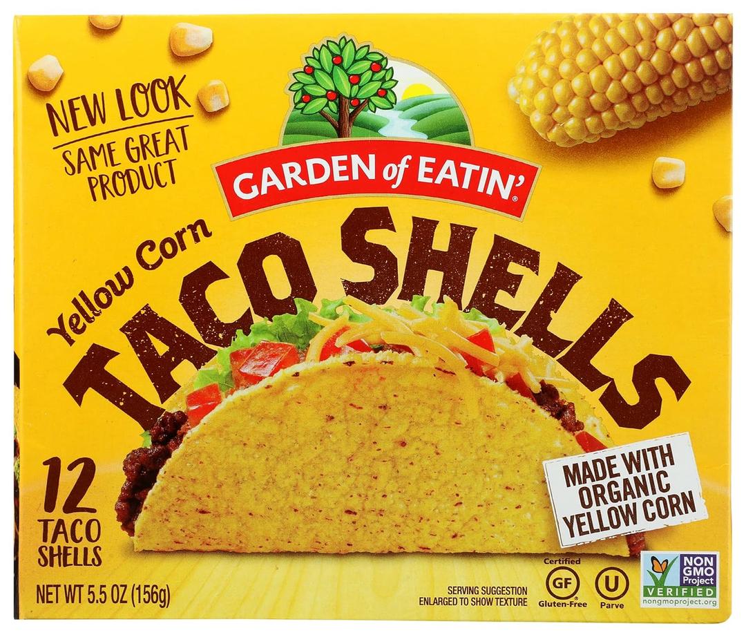 2 x Garden of Eatin' Taco Shells, Yellow Corn, 5.5 oz (5.5 Ounce (Pack of 1))