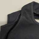 RXRXCOCO Women Backless One Piece Jumpsuits Sleeveless Scoop Neck Bodycon Romper Seamless Workout Yoga Jumpsuits (Small, #005 Black)