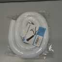 Cable Management Sleeves 1.5in - 2 Pack 4.1ft Split Braided Cable Sleeve White, Wire Organizers for Cords, Hard PE Cord Protectors from Pets, Flexible Cord Wrap Wire Sleeve for Computer Cord Organizer