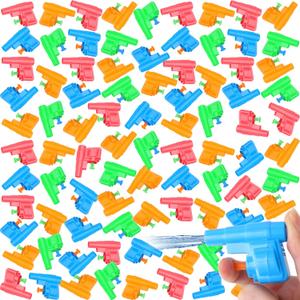 100 Pcs Colorful Mini Water Gun Sprayer Small Squirt Toys Summer Squirt Toys Bulk for Outdoor Beach Party Favor Game Swimming Pool