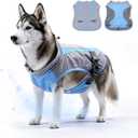 Mora Pets Dog Cooling Vest Lightweight UV Protective Light Gray Blue XL | UPF 50 Sun Protection Fabric with Evaporative Cooling, Breathable Mesh and Hidden Leash Access for Small Medium Large Dogs