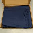 Amazon Basics Lightweight Super Soft Easy Care Breathable Microfiber 4 Piece Bed Sheets Set with 14-Inch Deep Pockets, Full, Navy Blue, Solid