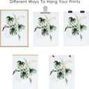 2 x ArtbyHannah Unframed 12x16 Inch Canvas Wall Art Prints, Set of 3 Botanical Wall Decor for Bathroom, Living Room, Office (Ideal as 12x16 Frame Insert)