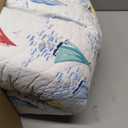 Laura Ashley - Twin Quilt Set, Cotton Reversible Bedding with Matching Sham, Home Decor Ideal for All Seasons (Ahoy Blue, Twin)