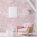 Dimoon 17.3" X 98.4" Peel and Stick Wallpaper Pink White Modern Forest Floral Wallpaper Renter Friendly Waterproof Removable Self Adhesive Wall Paper Bedroom Livingroom Cabinets Vinyl