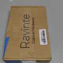 Ravinte 20Pack 10Pairs 1/2inch Overlay Cabinet Door Hinges Kitchen Cabinet Hinges Black Semi-Concealed Hinges Face Mount Cabinet Hardware Self-Closing Cabinet Hinges with Door Bumpers&Screwdriver