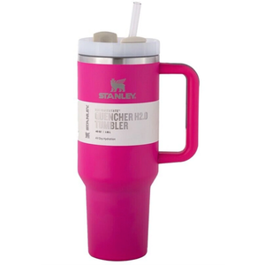 Stanley 40 oz Stainless Steel H2.0 Flowstate Quencher Tumbler-Cosmo Pink Valentine's Day