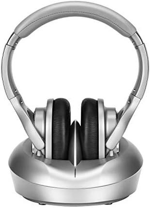 ZANCHIE TV Wireless Headphones, Over Ear Headsets with RF Transmitter Charging Dock, Digital Stereo TV Watching Headsets Ideal for Seniors & Hearing Impaired