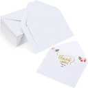 Yahenda 200 Count White Mini Gift Card Envelopes Bulk Wedding Pocket Small Business Paper Envelopes Gift Card Sleeves Greeting Tiny Pocket 4 x 2.7 Inch for Graduation Engagement Birthdays Banquets