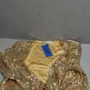 Women's Sequin Shrug Jacket Long Sleeve Open Front Glitter Blazer Bolero Wedding Party Sparkly Cropped Cardigan. L