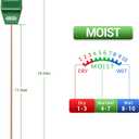 Soil Moisture Meter Tester for Plants, Long Probe Hygrometer Moisture Sensor for Houseplants Indoor Outdoor Garden Lawn Use - Plant Water Gauge Test Kit - No Battery Needed - Gardening Gifts (Green)