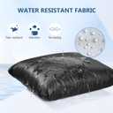 OTraki 20x24 inch Wet Bag for Swimsuit 2pcs Large Gym Wet Bag with Handle & Zipper Wet Clothes Organizing Machine Washable Waterproof Wet Dry Bag for Travel Drying Do Not Exceed 176 Black