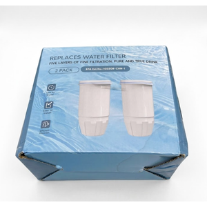 Upgraded Water Filter Replacement for Zero Pitcher and Dispenser ZR-001 ZR-004 ZP-006 ZR-017, Multi-Stage Filter System, Effectively Reducing Lead, Chromium, PFOA, and PFOS, Pack of 2, By DESENRUIS