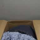 36 inches Donut Dog Bed for Large Dogs - Calming Fluffy Round Pet Bed with Removable & Washable Cover,Fits up to 80 lbs Pets (Dark Blue,Large)