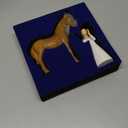 Horse Gifts for Girls Women - Girl Embraces Horses Figurine Gifts for Horse Lovers Women Sculpted Hand-Painted Resin Decor Cowgirl Equestrian Gifts Stuff