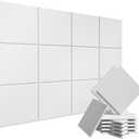 15 Pack Sound Proof Foam Panels for Walls, White Acoustic Panels 12" x 12" x 0.35" High Density Sound Absorbing Tiles, Noise Reduction Foam for Home Studio, Office, Gaming Room & Theater