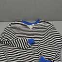 ANRABESS Women Striped Oversized Sweatshirt Crewneck Long Sleeve Shirts Hoodies 2025 Summer Fashion Pullover Top Y2K Outfits Black White Small