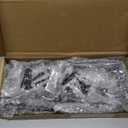 Cast Iron Shelf Brackets 4 Inch, 4 Pack Black Rustic Shelf Brackets with HooksHeavy Duty Floating Brackets Wall Mounted, Decorative Brackets for Wood Shelves