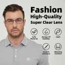6-Pack Metal Reading Glasses Blue Light Blocking Spring Hinge Readers Lightweight Sturdy Comfortable