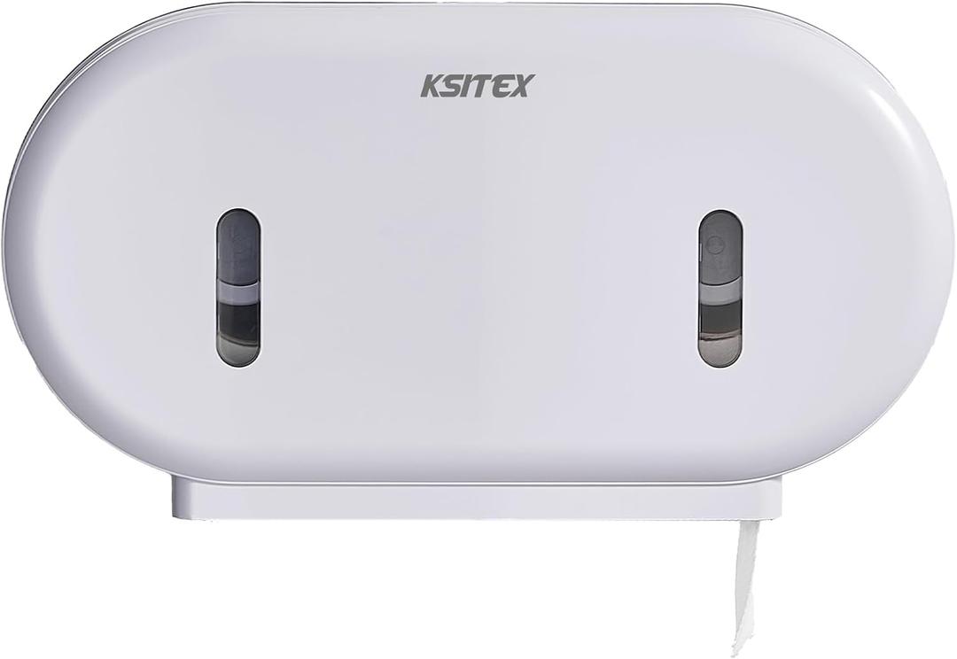 Twin Jumbo Roll Toilet Paper Dispenser Commercial,Hold 9” Two-Roll