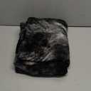 XeGe Tie Dye Faux Fur Fluffy Throw Pillow Cases, Plush Shaggy Soft Furry Pillowcases, Marble Print Velvet Fuzzy Decorative Pillow Covers for Bed Couch Zipper Closure, Set of 2(Standard, Tie Dye Black)