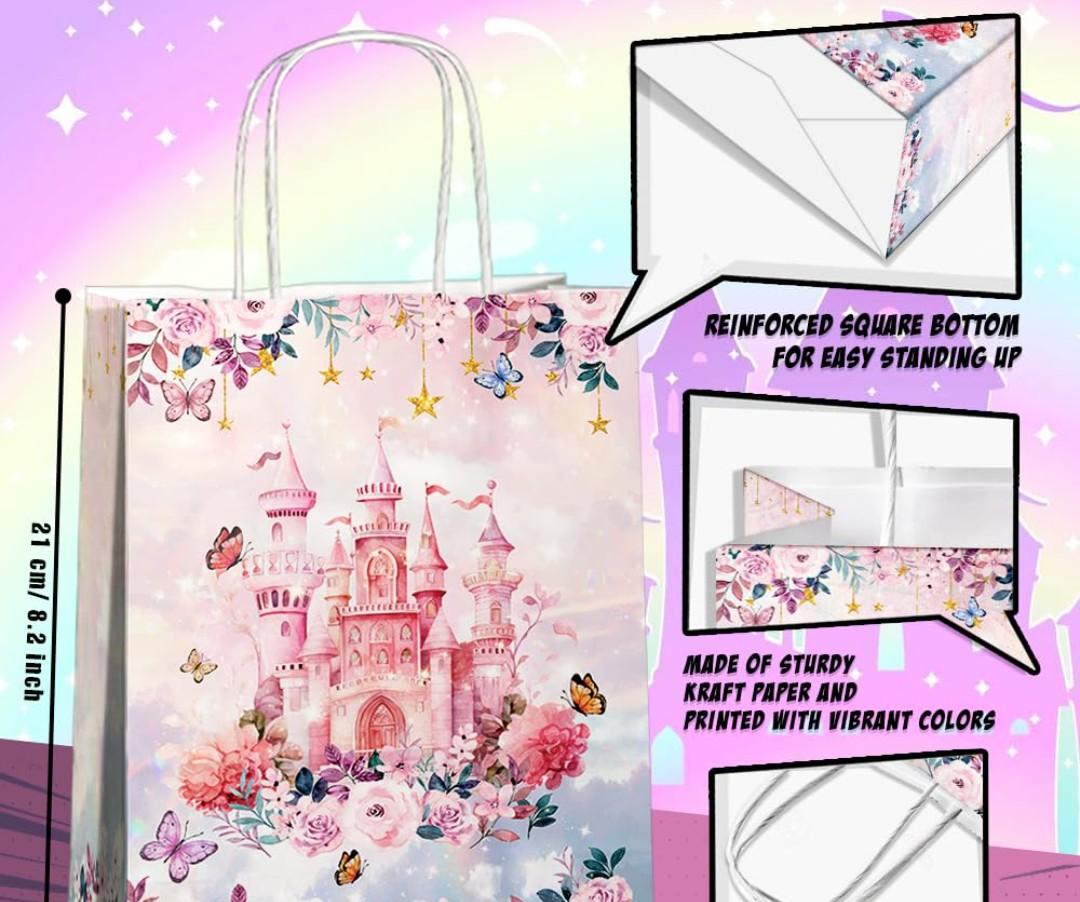 set of princess-themed party favor bags