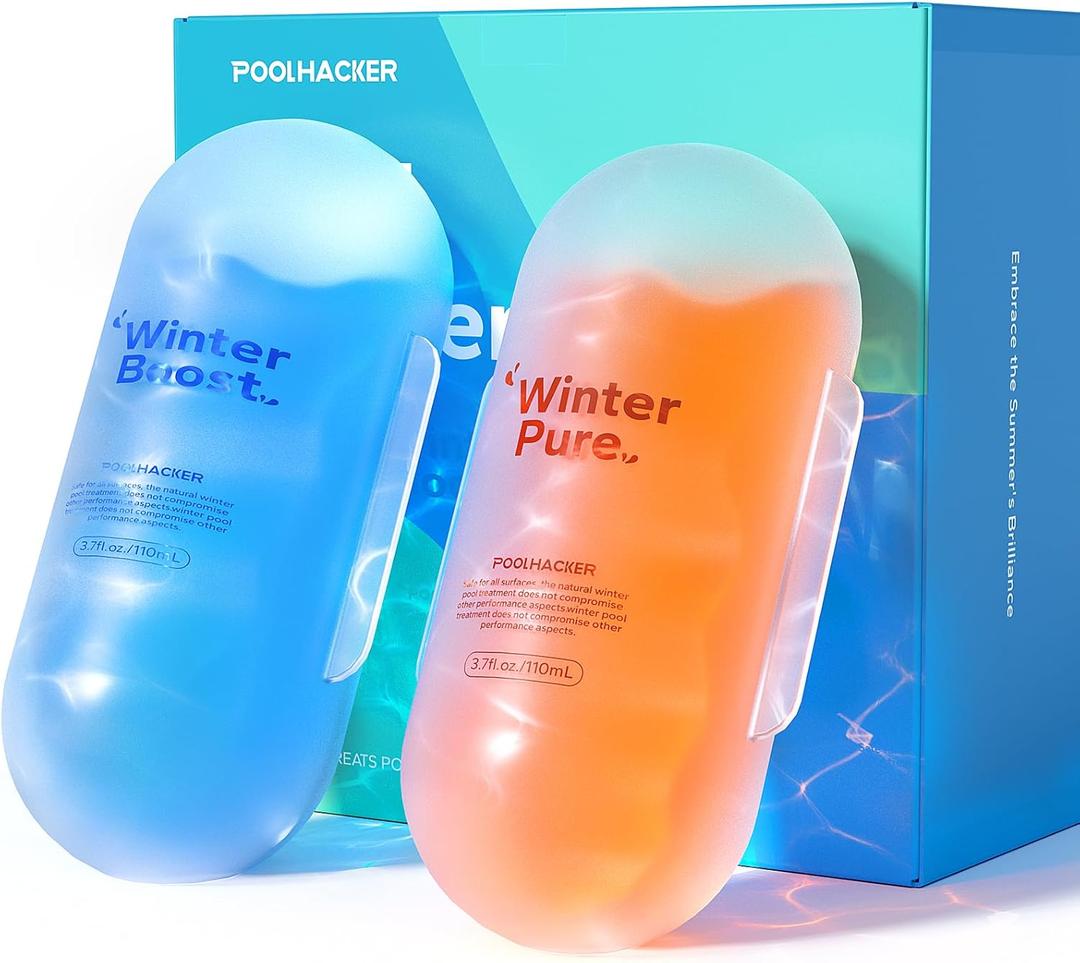 Winter Pool Closing Kit - 3 in 1 Winterizing Care for Above Ground Pool and inground Pools, Long-Lasting & Safe for 15,000 Gallons (3.5 Fl Oz (Pack of 2))