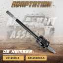 Front Driver Side Axle Shaft Fit For Jeep Wrangler 2013-2018 DANA 44# 2014169-1; 68145209AA