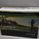 GimYaa Golf Putting mat Green Indoor and Outdoor with Auto Ball Return,Game Practice Golf Gifts for Home, Office, Backyard Indoor Golf and Outdoor Use, Crystal Velvet Mat (Green one hole version)