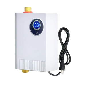 110V Tankless Water Heater Electric, 3000W Compact Water Heater Under Sink, Conveniently Convertible Between Fahrenheit and Celsius