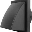4-Inch External Extractor Wall Vent Cushioned Non Return Flap (4-Inch 100mm)
