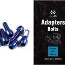 CNC MTB Caliper Bolts,Bike disc Brake Caliper Bolts M6x18mm Steel Alloy6 PiecesRed/Orange/Green/Blue/Rainbow