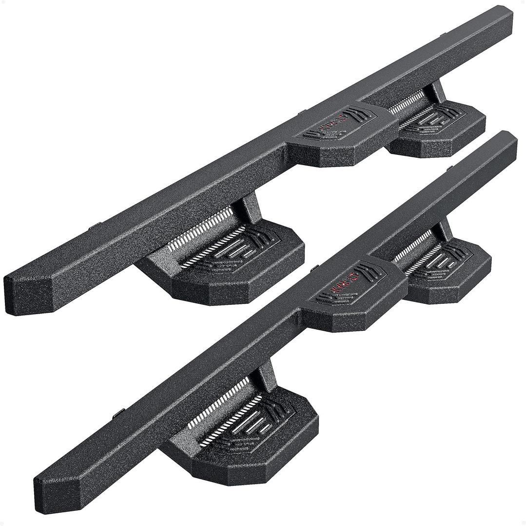 Running Boards Compatible with 2005-2023 Toyota Tacoma Double Cab, 4-Door Nerf Bars Side Steps Step Bars (Steel-Single tube)