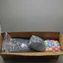 Baby Playpen with Mat for Babies and Toddlers, 73" x 61" Large Baby Play Pen Playard for Indoor & Outdoor with Soft Breathable Mesh, Ocean Balls and Pull Links, Dark Grey