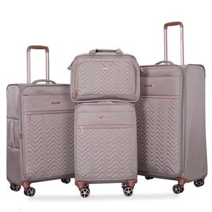 Travelhouse Luggage Set, Softside Suitcase 4-Piece (16/20/24/28), Expandable Lightweight Luggage Sets with Duffel Travel Bag,Suitcase with Double Spinner Wheels