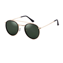 Retro Round Polarized Sunglasses UV400 Double Bridge Circle Sun Glasses PH2227