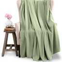 King Size Microfleece Blanket | Fleece Bed Blanket | All-Season Comfort| Supersoft Lightweight Throw Blanket | Plush Throw Blanket for Bed Couch or Sofa | Travel Blanket | Pet-Friendly | Sage Green