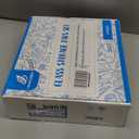 5 Pcs Glass Food Storage Containers With 132 Pantry Labels Preprinted  Thicken(3mm) Jars Airtight Bamboo Lid Stackable Kitchen Canisters Set For Candy, Cookie, Rice, Sugar, Flour